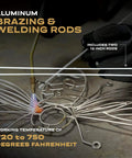 Professional Aluminum Brazing And Welding Rods For Home Repair Of Aluminum Windows Doors Gutters Siding And More Bernzomatic Two 12 Inch Rods With A 700 To 750 Degree Fahrenheit Working Temperature