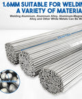 Aluminum Brazing And Welding Rods For All Position Welding Flux Free Low Melt 716 To 752 Degrees Fahrenheit 30 Pcs 0.0625 Inch By 13 Inch Aluminum Rods No Flux Required Metal Welding Sticks