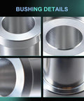 Detailed view of Two Pack Five Eighths Inch To 12mm Adapter Sleeve Bearing Reducer Bushing For Mini Bike Axle Aluminum Alloy CNC Machined