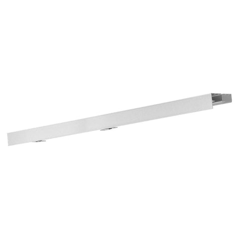 Bypass Sliding Door Hardware Kit For Closet Aluminum Dual Track System visible in a sleek aluminum design