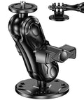 Aluminum Alloy Camera Mount With One Quarter Inch Tripod Adapter For GoPro Insta360 DJI Action Cameras, 360 Degree Rotation