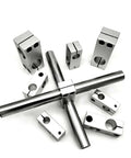 Aluminum Cross Clamp For Vertical Pillar Shaft Support 8 To 32 Millimeter Optical Axis Clamp For CNC Machines with metal rods