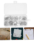 Must Have Aluminum Crush Seal Gasket Washers Set For Automotive And Industrial Use in a 200 piece storage kit with various sizes