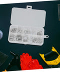 Aluminum Crush Washer Set With 200 Pieces Heat Resistant Oil Drain Plug Gaskets for Industrial Maintenance, portable box