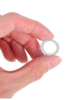 Person holding a piece from the Aluminum Crush Washer Set With 200 Pieces Heat Resistant Oil Drain Plug Gaskets For Industrial Maintenance