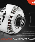 Reliable 160 Amp Alternator For Dodge Journey 2009 To 2020 2.4L 12V with Clockwise Rotation and 6 Groove Clutch Pulley.
