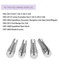 Door Latch Cable Repair Kit For F 150 F 250 F 350 E Series Ranger Expedition Navigator And Excursion with aluminum cams
