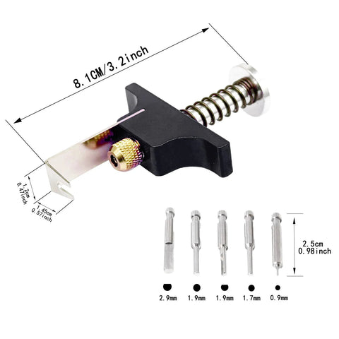 Propeller Puller Aluminum Alloy Removal Tool With Replacement Ejector Pins For RC FPV Drones Air65 Air75 Black Durable Propeller Remover Kit