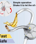 Beefy All Aluminum 15 To 55 Gallon Drum Pump For Oil Transfer, Hand Fuel Pump with easy grip handle and locking outlet.