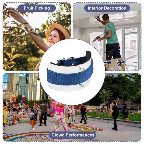2 PCS Drywall Stilt Replacement Part, Aluminium Alloy Stilt Accessories Curved plate for fixing legs in various activities.