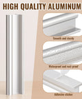 Four Pcs SelfAdhesive Edge Finger Pull Door Handles, high-quality aluminum, waterproof, rust-proof, and adhesive sticker details