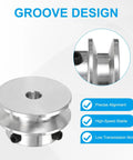 Aluminum Fixed Bore Pulley 6mm Bore 30mm Outer Diameter With 7mm Groove For 5 6mm PU Belts Ideal For Small Motors Micro Spindles Model Transmissions