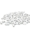 M10 100 Pcs Aluminum Flat Head Pull Riveting Nuts Set for Vertical Hardware Accessories Riveting Nuts Aluminum Fasteners WJ30045