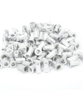 Pile of Aluminum Pull Riveting Nuts WJ30045 Flat Head Vertical Hardware Accessories M4 100Pcs for automotive use