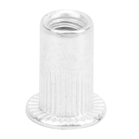 Aluminum Pull Riveting Nuts WJ30045 Flat Head Vertical Hardware Accessories M4 100Pcs Set For Automotive Aviation Railways.