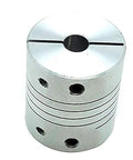 6.35 X 12.7mm Flexible Shaft Coupling 1/4 X 1/2 Inch CNC Rigid Aluminum Coupler D25mm L30mm Shaft Connector
