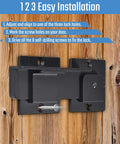 7.5 Inch Flip Gate Latch Lock With Padlock Holes shown on a wooden fence, highlighting easy installation steps.