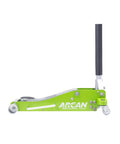 Side view of 3-Ton Quick Rise Aluminum Floor Jack With Dual Pump Pistons, Reinforced Lift Arm, Low Profile 3.75 Inch Start