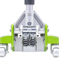 Front view of 3-Ton Quick Rise Aluminum Floor Jack With Dual Pump Pistons, Reinforced Lift Arm, Low Profile, Model A20019