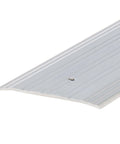 Close-up of Sturdy Aluminum Fluted Saddle Threshold, Mill Finish: Stylish Doorway Transition Draft Protection (1/4-Inch by 4-Inch - 36-Inch) TH041