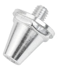 Close-up of a single aluminum football boot stud from the Aluminum Football Boot Studs Set 12 Pcs For Enhanced Traction 11mm 13mm 15mm.