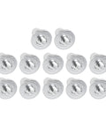 Aluminum Football Boot Studs Set 12 Pcs For Enhanced Traction 11mm 13mm 15mm in silver aluminum alloy, displayed in a grid pattern.