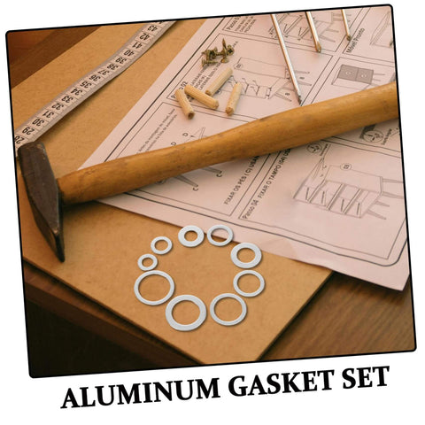 Temperature Resistant Gasket Washers Set 200 Pcs For Automotive And Industrial Leak Prevention In A Compact Storage Box