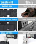 Comparison of Heavy Duty 7.5 Inch Flip Gate Latch With Padlock Hole, Aluminum Alloy Built Tough, 4mm Thick, versus rusty iron latch