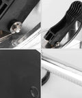 Close-up views of Heavy Duty Aluminum Glass Lifter With Dual Suction Cups, showing no slip grip and durable construction details.