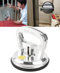 Heavy Duty Glass Suction Cup Lifter 50Kg Vacuum Gripper Sucker Plate, aluminum alloy, glass lifting, close-up and in-use examples