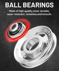 Pro Grade Aluminum Heavy Duty Pulley Wheel with ball bearings for gym equipment, RitFit 90mm bearing pulley set.