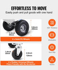 Wheels of Aluminum Truck, 2 in 1, 800 lbs Load Capacity, Heavy Duty Industrial Convertible Folding Hand Truck and Dolly