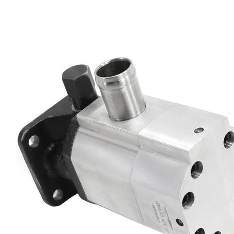 Close-up of 11GPM 2 Stage 3000PSI Hydraulic Log Splitter Pump Aluminum Hydraulic Gear Wood Splitting Machine Pump (11GPM 3000PSI)