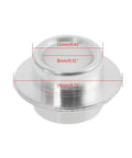 Close-up of 8-Pack Inline Skate Bearing Spacers For 8mm Axles Aluminum Wheel Center Spacers showing dimensions and design.