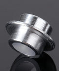 Close-up of an aluminum bearing spacer from 8-Pack Inline Skate Bearing Spacers For 8mm Axles Aluminum Wheel Center Spacers.