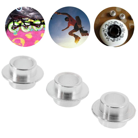 8-Pack Inline Skate Bearing Spacers For 8mm Axles Aluminum Wheel Center Spacers For Men And Women Outdoor Skating Durable Replacement Bushings