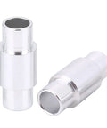 10 Pack Aluminum Inline Skate Spacers For 6mm Axles With Ball Bearings, Grease Compatible Fit, shown in close-up view