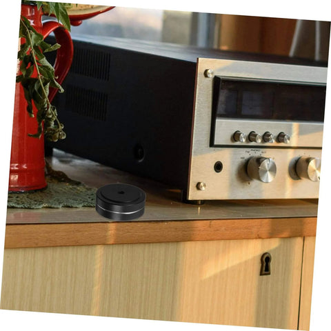 Aluminum Foot Pads For Electronics Isolation Feet For Turntables Computers Speakers And Subwoofers No Slip Anti Vibration Bumpers