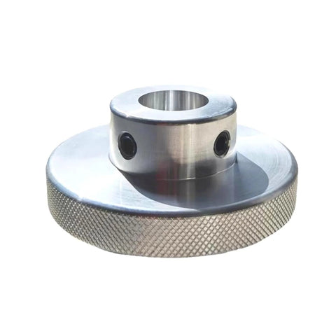 Aluminium Alloy Handwheel With Knurled Grip 80mm Outer Diameter 10mm Bore CNC Machined Precision