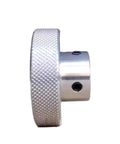 Aluminium Alloy Handwheel With Knurled Grip 80mm Outer Diameter 10mm Bore CNC Machined Precision side view