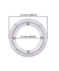 Heavy Duty Aluminum Lazy Susan Turntable Bearing With 3.5 Inch Inner Diameter And 5.5 Inch Outer Diameter shown against a white background