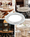 12 Inch Aluminum Heavy Duty Lazy Susan Turntable Bearing on Dining Tables - Collage