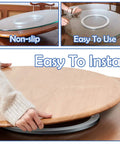 12 Inch Heavy Duty Lazy Susan Aluminum Alloy Turntable Bearing with Smooth 360 Degree Rotation Non Slip Rubber Feet in use