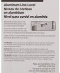 Packaging of Compact 3 in aluminum line level with hex body showing instructions and Johnson brand logo.