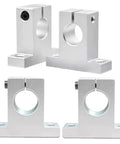 Pack Of 4 SK20 Aluminum Linear Motion Rail Clamping Guides For 20mm Shafts With Smooth Low Friction And Corrosion Resistance