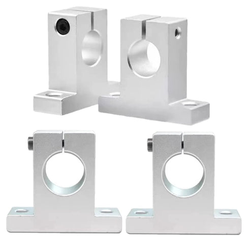 Pack Of 4 SK20 Aluminum Linear Motion Rail Clamping Guides For 20mm Shafts With Smooth Low Friction And Corrosion Resistance