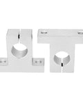 Pack Of 4 SK20 Aluminum Linear Motion Rail Clamping Guides For 20mm Shafts showing smooth, low friction, corrosion-resistant pieces