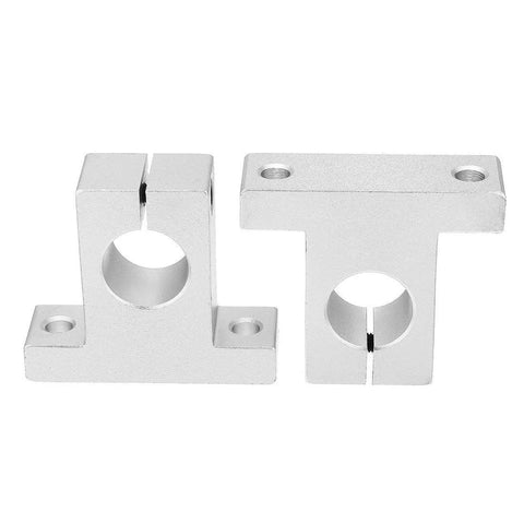 Pack Of 4 SK20 Aluminum Linear Motion Rail Clamping Guides For 20mm Shafts showing smooth, low friction, corrosion-resistant pieces