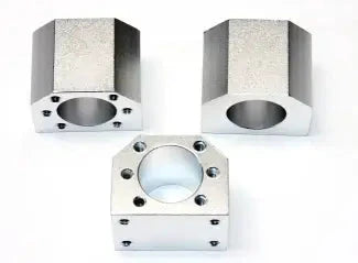 Aluminum mounting blocks for 8x4 Ft. CNC Router Kit Rail Guide System w/16-20mm Rails & Ball Screws