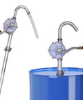 Beefy All Aluminum 15 To 55 Gallon Drum Pump For Oil Transfer, Hand Fuel Pump For Diesel Kerosene And Hydraulic Fluid